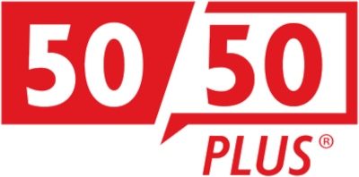 50/50 logo